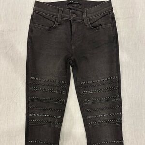 J Brand Studded Women's Jeans in graphite “Genevieve”